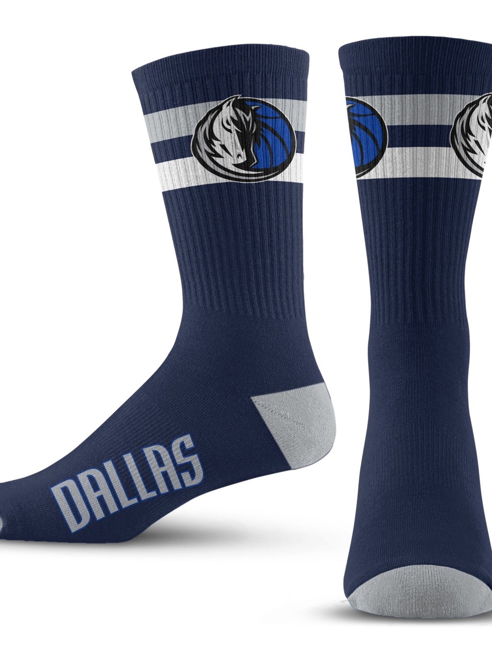 Dallas MAVERICKS Navy Blue Crew Socks with Team Logo 🏀